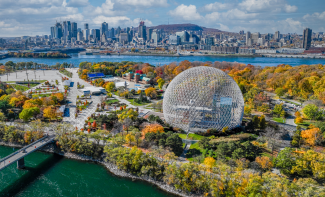 Skyline von Montréal im Herbst