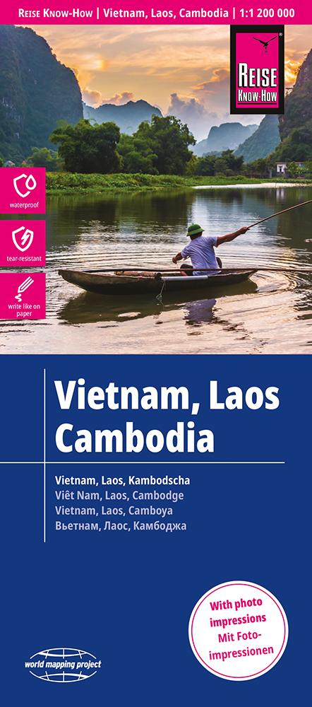 Landkarte Vietnam, Laos, Cambodia Cover