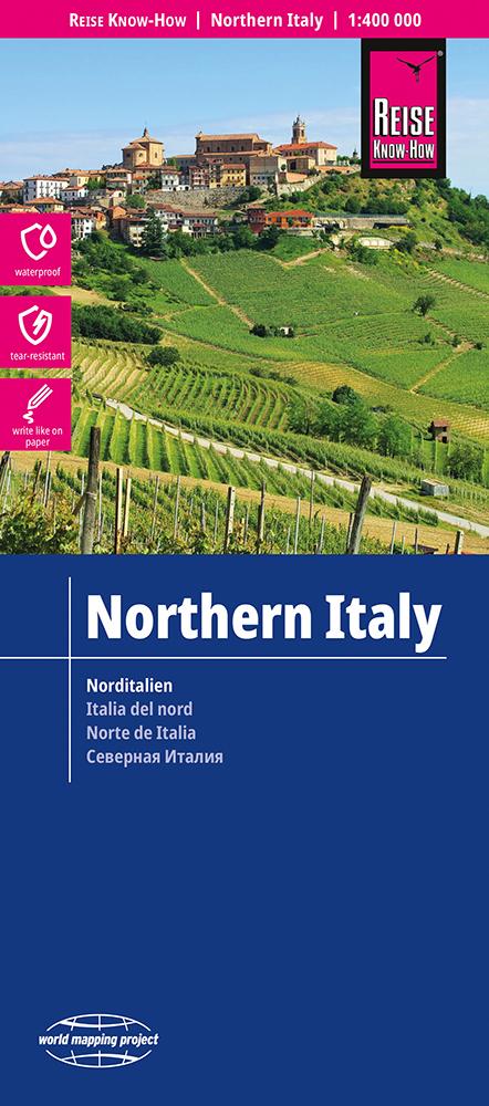 Landkarte Italien Nord 2024 