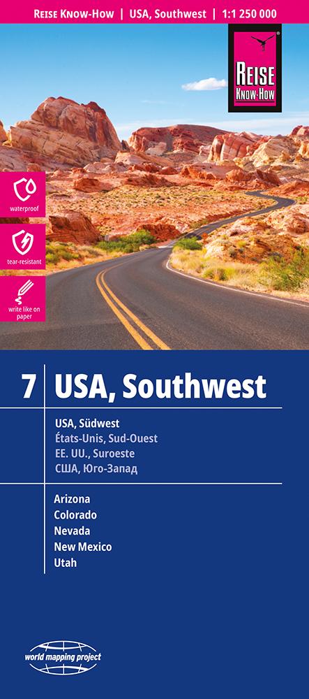 Cover Landkarte USA Südwest