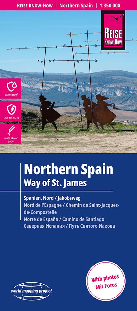 Cover Landkarte Nordspanien und Jakobsweg
