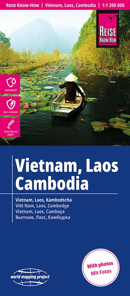 Landkarte Vietnam, Laos, Kambodscha 2026 Cover