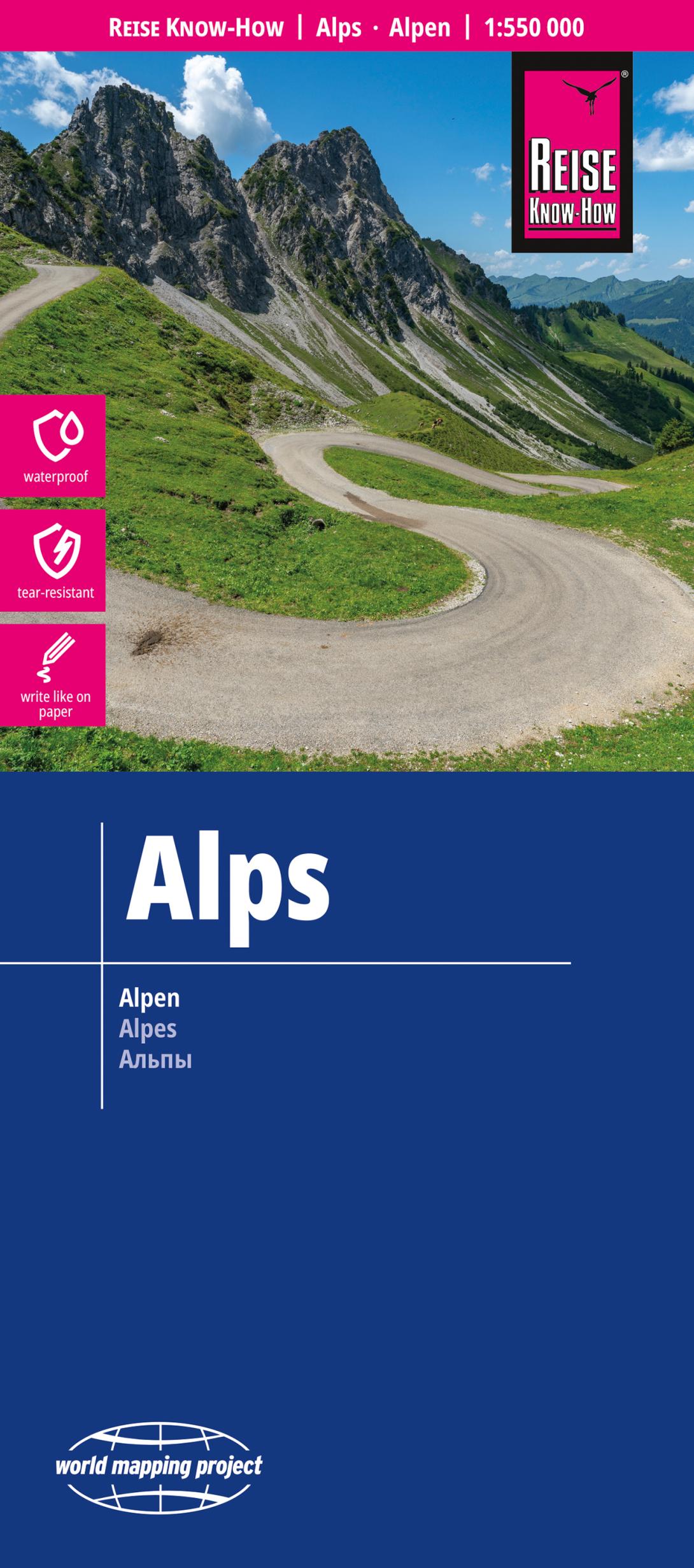 Landkarte Alpen Cover 2027
